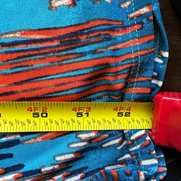 Bisou Bisou Geometric Orange Blues White tribal Colorful Sun Dress Maxi… - Picture 12 of 12